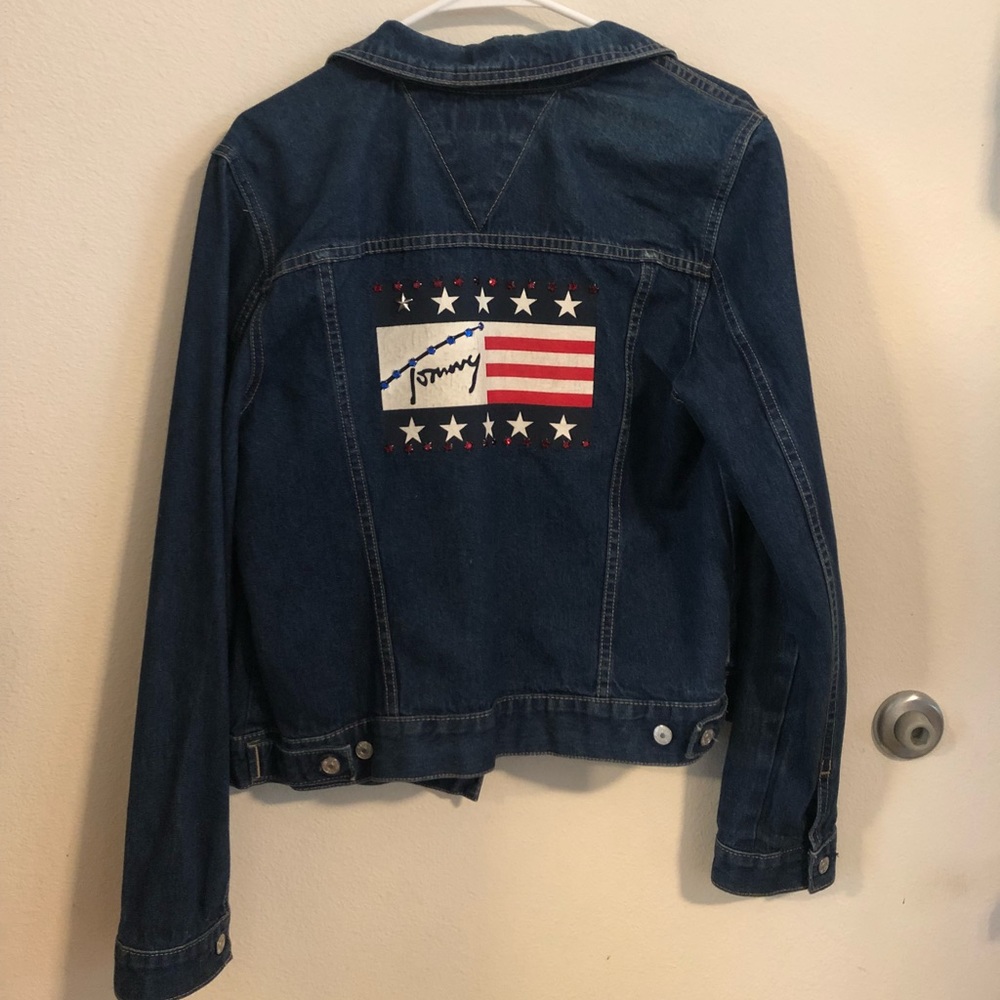 Vintage Tommy Hilfiger American flag jacket